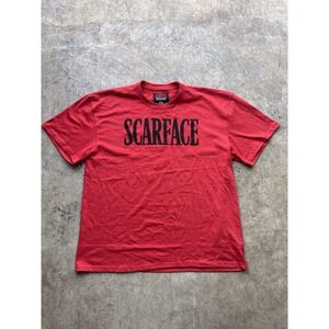 Scarface Logo T Shirt Licensed Gangster Movie Tony Montana Retro Tee New Red